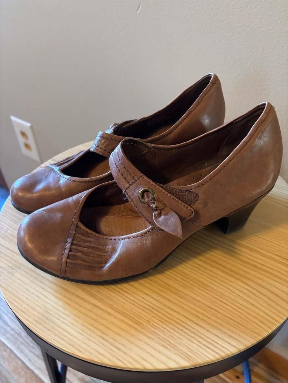 Cobb Hill Women's Mary Jane Pumps with Ankle Strap and Low Heel